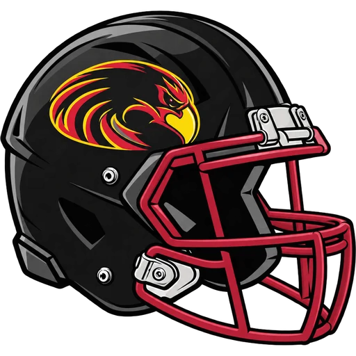 Atlantic Tech Red Hawks helmet