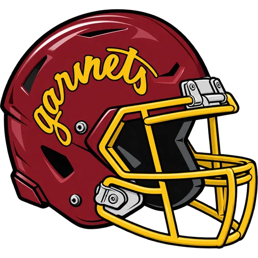 Haddon Heights Garnets helmet