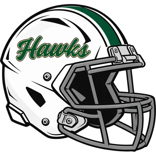 JP Stevens Hawks helmet