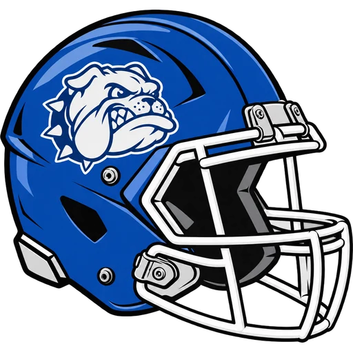 Metuchen Bulldogs helmet