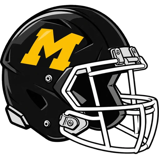 Monmouth Falcons helmet
