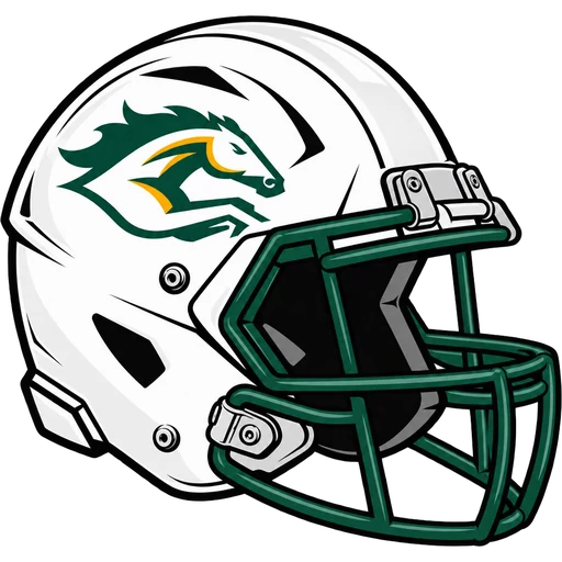 Montville Mustangs helmet