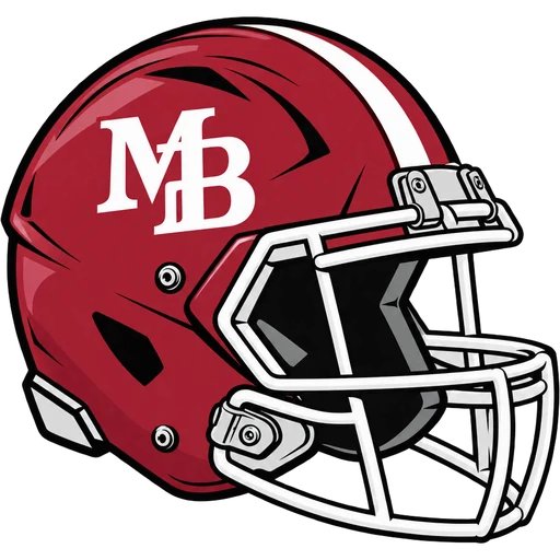 Morristown-Beard Crimson helmet