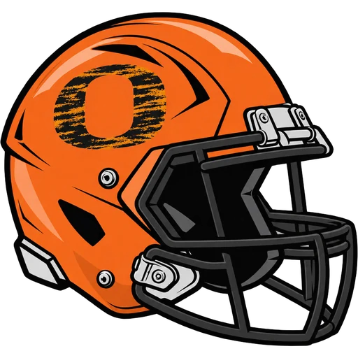 Orange Tornadoes helmet