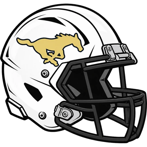 Sussex Tech Mustangs helmet