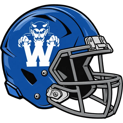 Westfield Blue Devils helmet